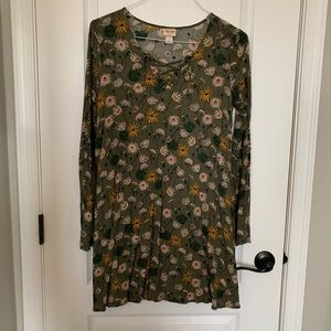 Floral long sleeve dress